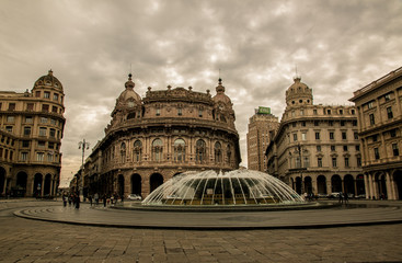 Fototapeta premium Genoa's main square