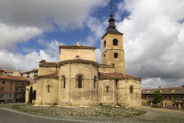 Fototapeta na wymiar Parroquia de san Millan church in Segovia, Spain
