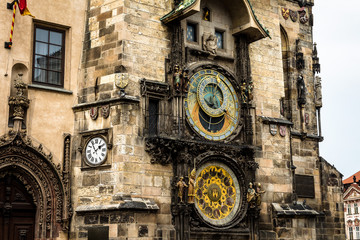 Die astronomische Uhr am Altstädter Rathaus in Prag, Tschechische Republik
