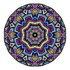 Beautiful Indian floral ornament. Ethnic Mandala. Henna tattoo style. hand drawn design