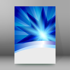 background report brochure Cover Pages A4 style abstract glow27