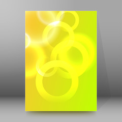 background report brochure Cover Pages A4 style abstract glow32