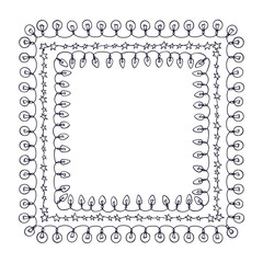 Holiday festoon frames