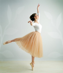 Fototapeta na wymiar Beautiful ballet dancer
