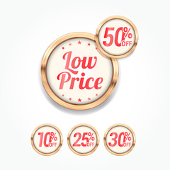 Low Price % Off Labels