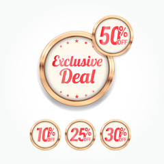 Exclusive Deal % Off Labels