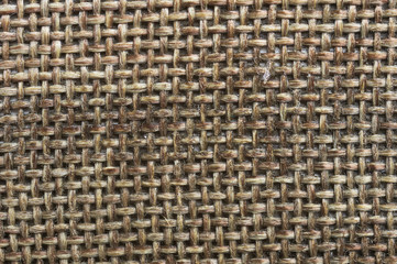 old, coarse cloth texture from close range