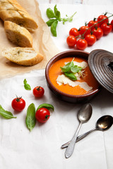 Homemade tomato soup