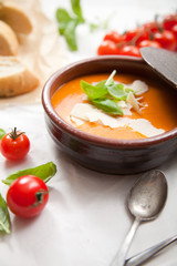 Homemade tomato soup