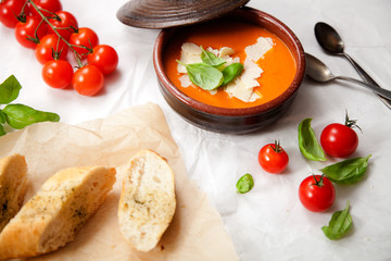 Homemade tomato soup