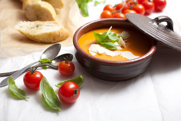 Homemade tomato soup