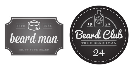 Set of Vector Barber Shop Elements and Shave Shop Icons Illustra