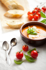 Homemade tomato soup