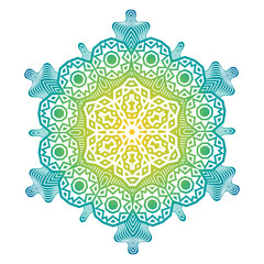Ethnic Psychodelic Fractal Mandala Vector Meditation looks like