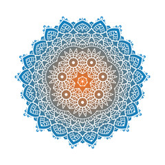 Ethnic Psychodelic Fractal Mandala Vector Meditation looks like