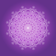 Ethnic Psychedelic Fractal Mandala Vector Meditation looks like