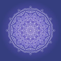 Ethnic Psychedelic Fractal Mandala Vector Meditation looks like