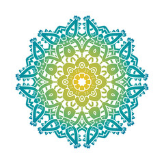 Ethnic Psychedelic Fractal Mandala Vector Meditation looks like