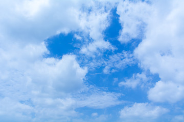 雲と青い空