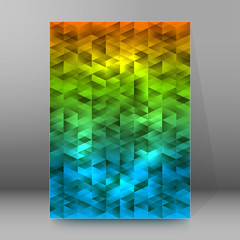 background report brochure Cover Pages A4 style abstract glow47