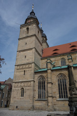 Fototapeta na wymiar stadtkirche heilige dreifaltigkeit in Bayreuth
