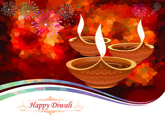 Diwali lamp greetings  © ActiveLines