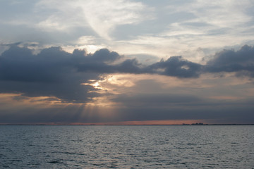 Sunset in the Ocean