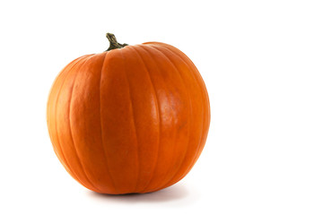 orange pumpkin for halloween isolated on a white background
