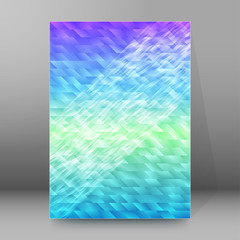 background report brochure Cover Pages A4 style abstract glow55
