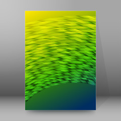 background report brochure Cover Pages A4 style abstract glow60