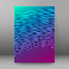 background report brochure Cover Pages A4 style abstract glow61