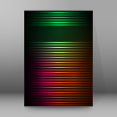 background report brochure Cover Pages A4 style abstract glow63