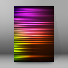 background report brochure Cover Pages A4 style abstract glow69