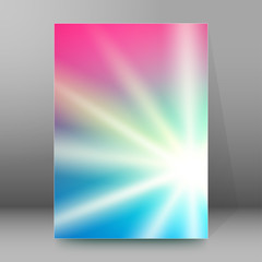background report brochure Cover Pages A4 style abstract glow88