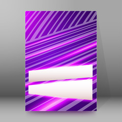 background report brochure Cover Pages A4 style abstract glow91