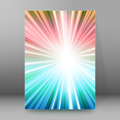 background report brochure Cover Pages A4 style abstract glow92