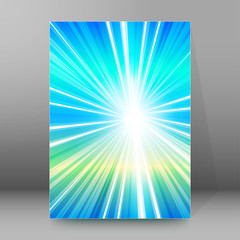 background report brochure Cover Pages A4 style abstract glow93