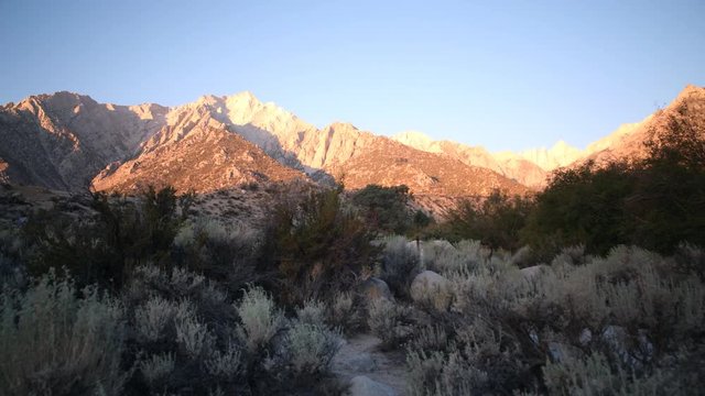 3 Axis Motion Control Time Lapse of Sunrise Shining on Mt. Whitney 