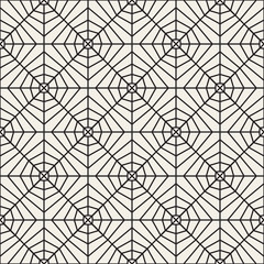 Vector Seamless Black and White Lace Pattern