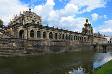 Zwinger museum and palace in Baroque Dresden, Germany 