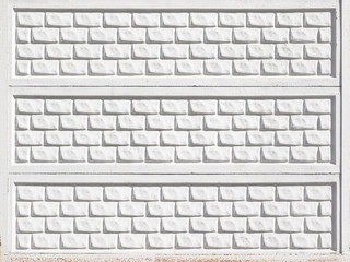 White brick wall for texture or background