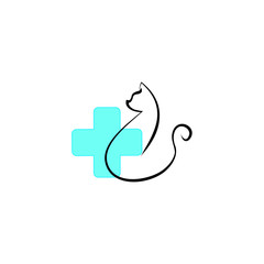 Vet logo cat