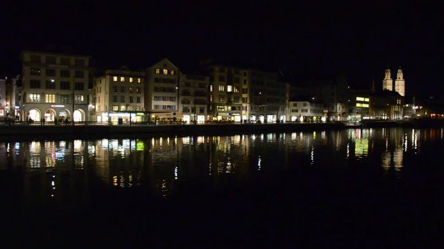 Z&uuml;rich am Abend