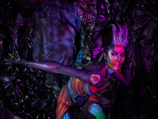 Fantastic zombie girl.