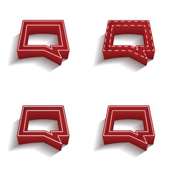 ikona 3D z obrysem zestaw © vempireart