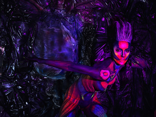 Fantastic zombie girl.