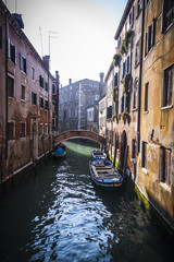Fototapeta na wymiar Channel in Venice (Italy)
