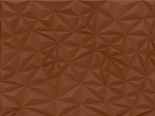 Triangular 3d abstract background in brown color tone