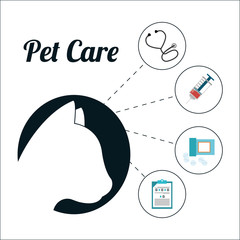 pet care center service icons vector illustration design