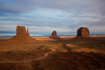 Monument valley at sunrise